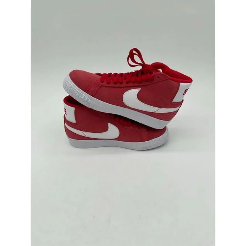 Nike SB Zoom Blazer Mid University Red/White Suede- New‎ Size 4Y